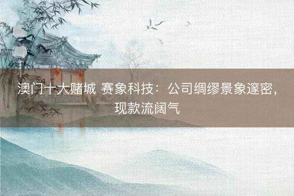 澳门十大赌城 赛象科技：公司绸缪景象邃密，现款流阔气